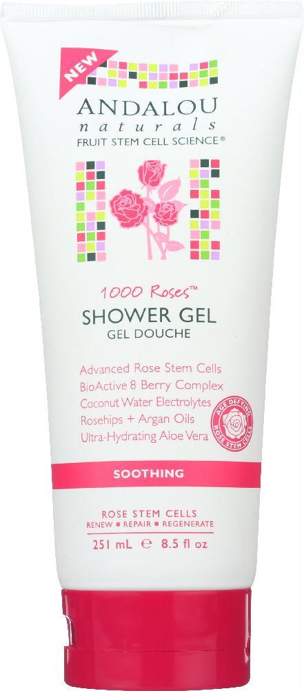 Andalou Naturals: 1000 Roses Soothing Shower Gel, 8.5 Oz