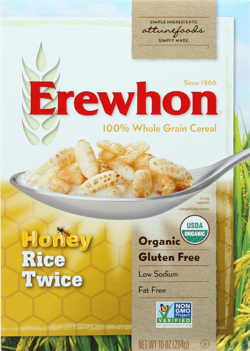 Erewhon: Organic Honey Rice Twice Cereal Gluten Free, 10 Oz