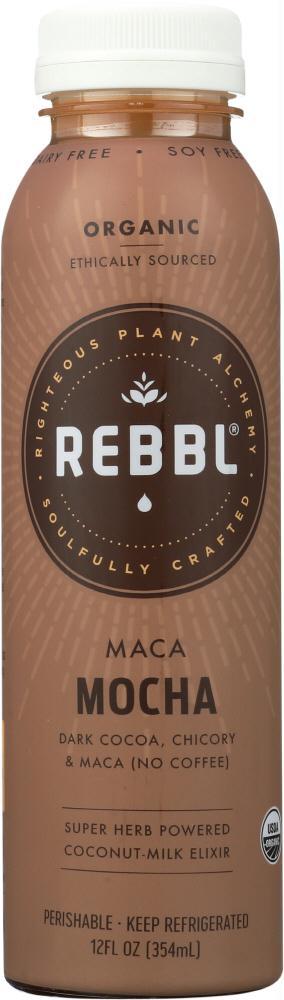 Rebbl Inc: Elixir Maca Mocha Organic, 12 Oz