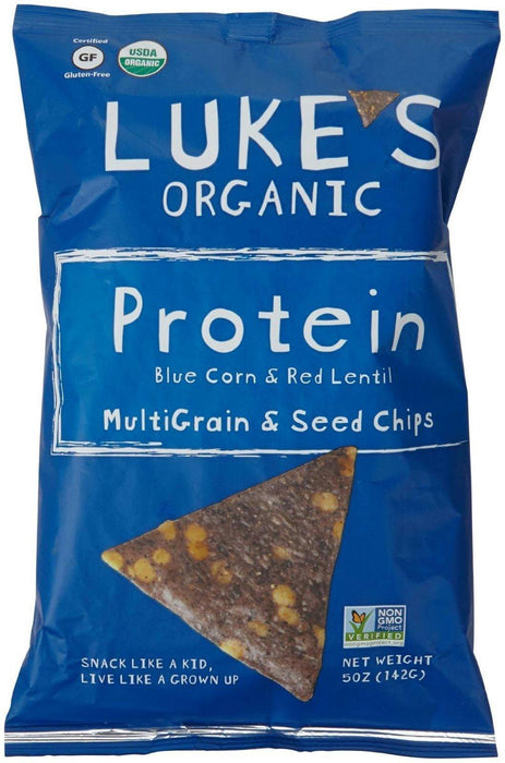 Luke's Organic: Multigrain & Seed Chips Protein, 5 Oz