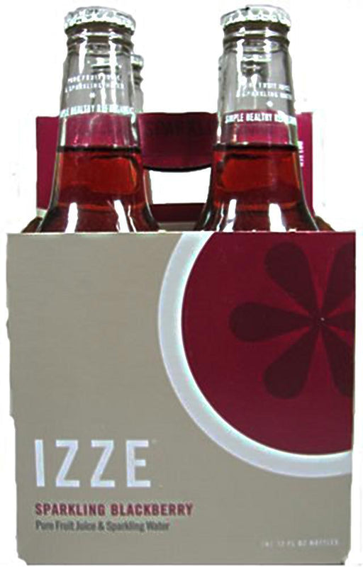 Izze Beverage: Sparkling Blackberry 4 Count, 48 Oz