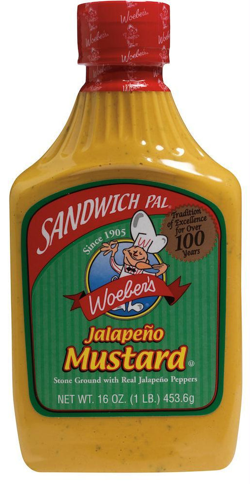 Woeber's: Sandwich Pal Jalapeno Mustard, 16 Oz