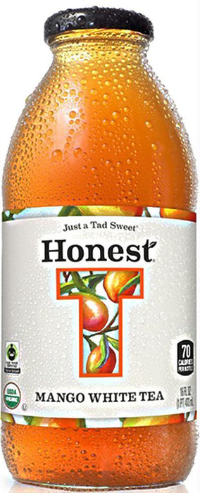 Honest Tea: Organic White Tea Mango, 16 Oz