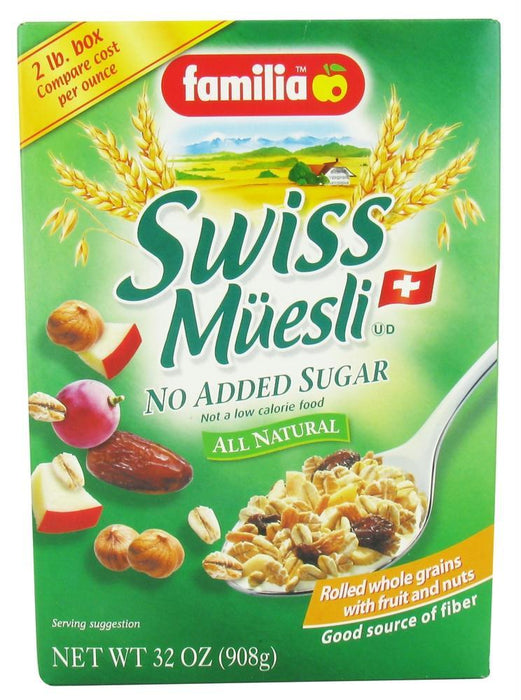 Familia: Swiss Muesli Cereal No Sugar Added, 32 Oz