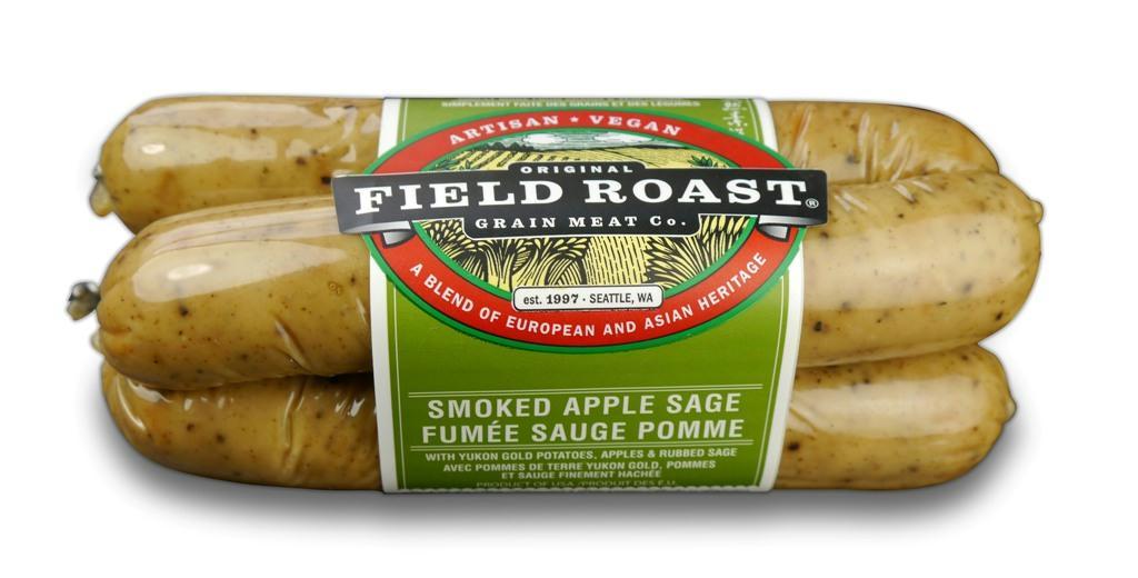 Field Roast: Grain Meat Sausages Vegetarian Smoked Apple Sage, 12.95 Oz