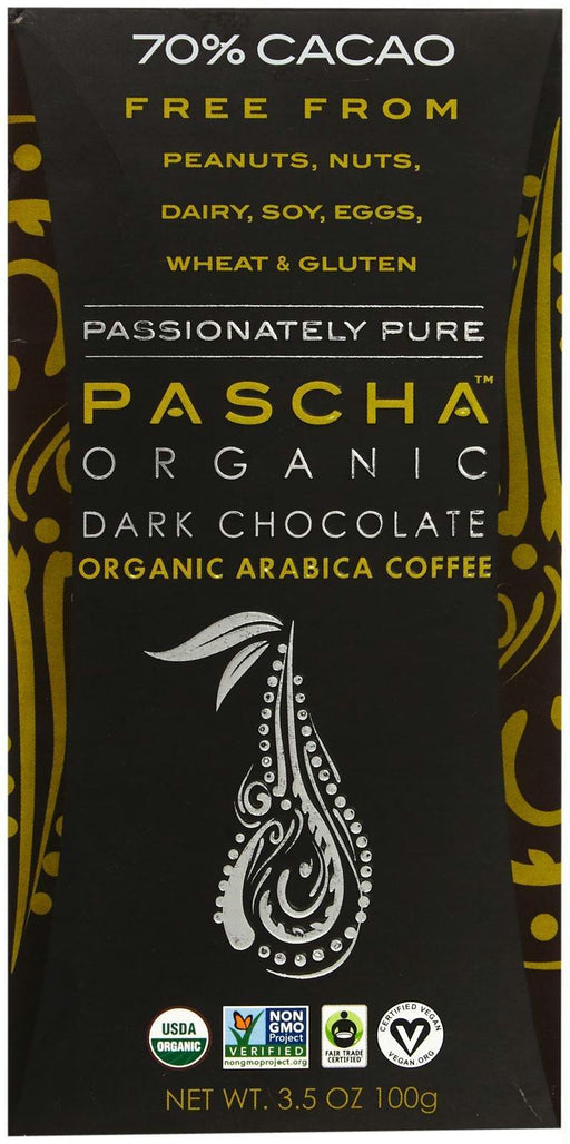 Pascha: Organic Dark Chocolate Organic Arabica Coffee, 3.5 Oz