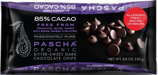 Pascha: Organic Bitter-sweet Dark Chocolate Chips, 8.75 Oz