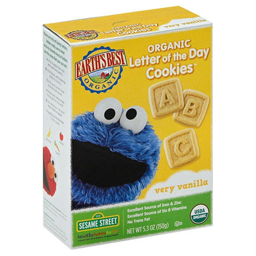 Earth's Best: Organic Letter Of The Day Cookies Very Vanilla, 5.3 Oz