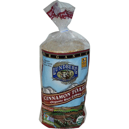 Lundberg: Organic Rice Cakes Cinnamon Toast, 9.5 Oz