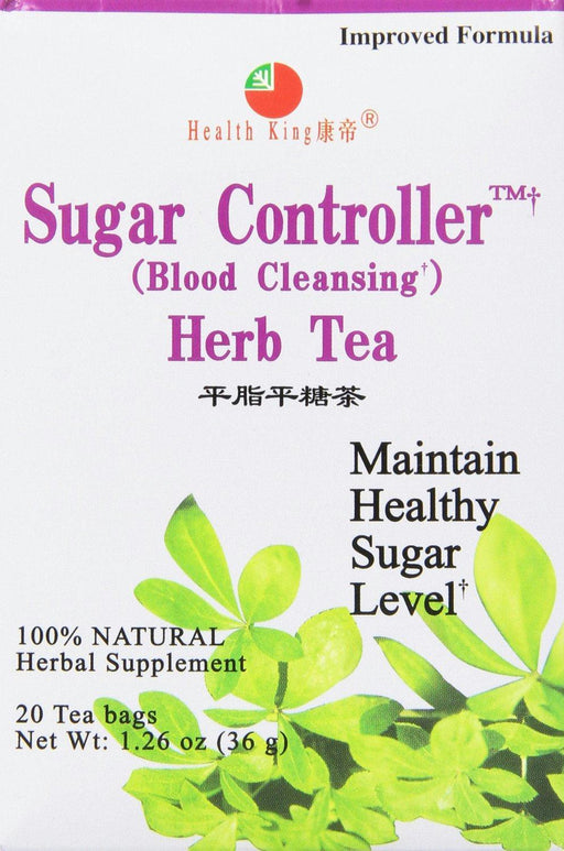 Health King: Sugar Controller Blood Cleansing Herb Tea 20 Tea Bags, 1.26 Oz