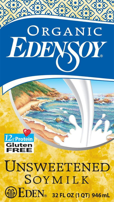 Edensoy: Organic Unsweetened Soymilk, 32 Oz