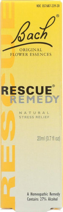 Bach Original Flower Essences: Rescue Remedy Natural Stress Relief, 0.7 Oz