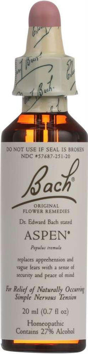 Bach Original Flower Remedies: Aspen, 0.7 Oz