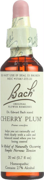 Bach Original Flower Remedies: Cherry Plum, 0.7 Oz