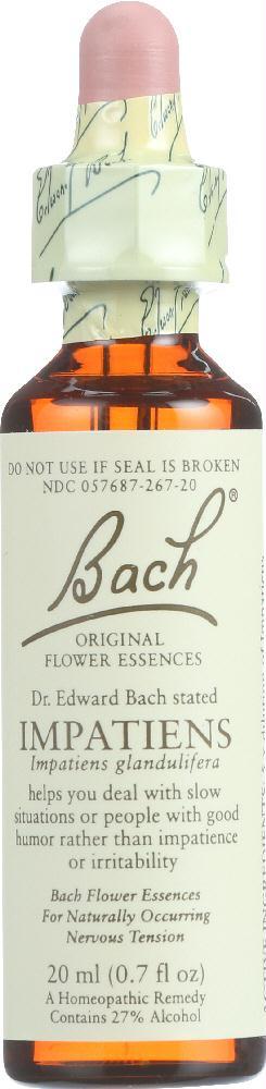 Bach Original Flower Remedies: Impatiens, 0.7 Oz