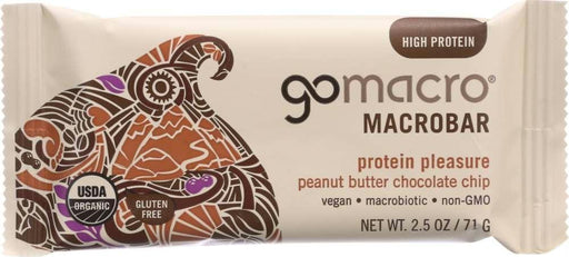 Gomacro: Macrobar Protein Pleasure Peanut Butter Chocolate Chip, 2.5 Oz