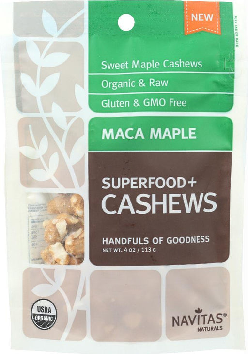 Navitas Naturals: Superfood + Maca Maple Cashews, 4 Oz