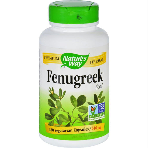 Nature's Way: Fenugreek Seed 610 Mg, 180 Vegetarian Capsules