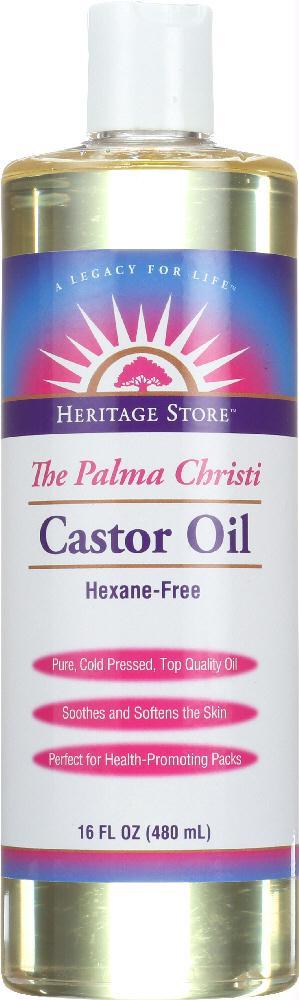 Heritage Products: Castor Oil Hexane Free, 16 Oz