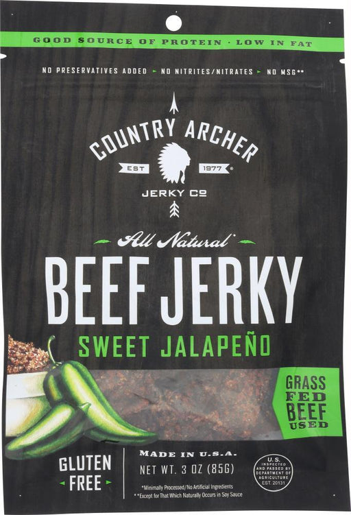 Country Archer: Jerky Beef Sweet Jalapeno, 3 Oz