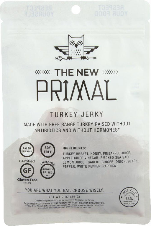 The New Primal: Free-range Turkey Jerky Classic, 2 Oz