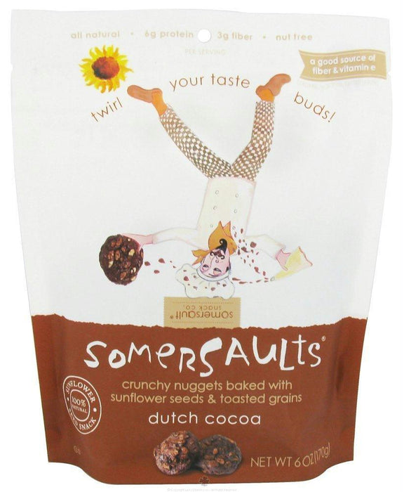 Somersaults: Sunflower Seed Snack Dutch Cocoa, 6 Oz