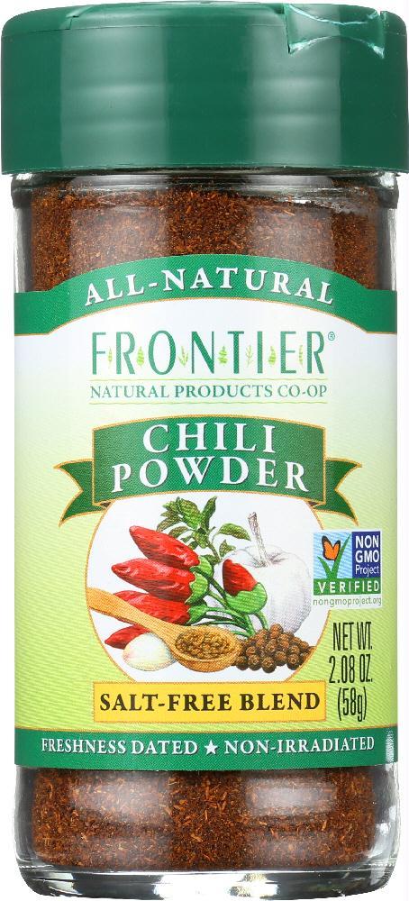 Frontier Natural Products: Chili Powder Salt Free Blend, 2.08 Oz