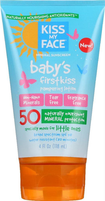 Kiss My Face: Baby First Kiss Lotion Sunscreen 4 Oz