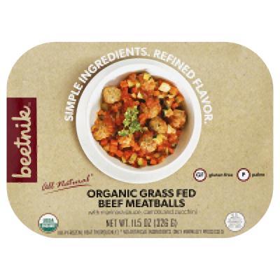 Beetnik: Organic Grass Fed Beef Gluten-free Meatballs With Marinara Sauce, 11.5 Oz