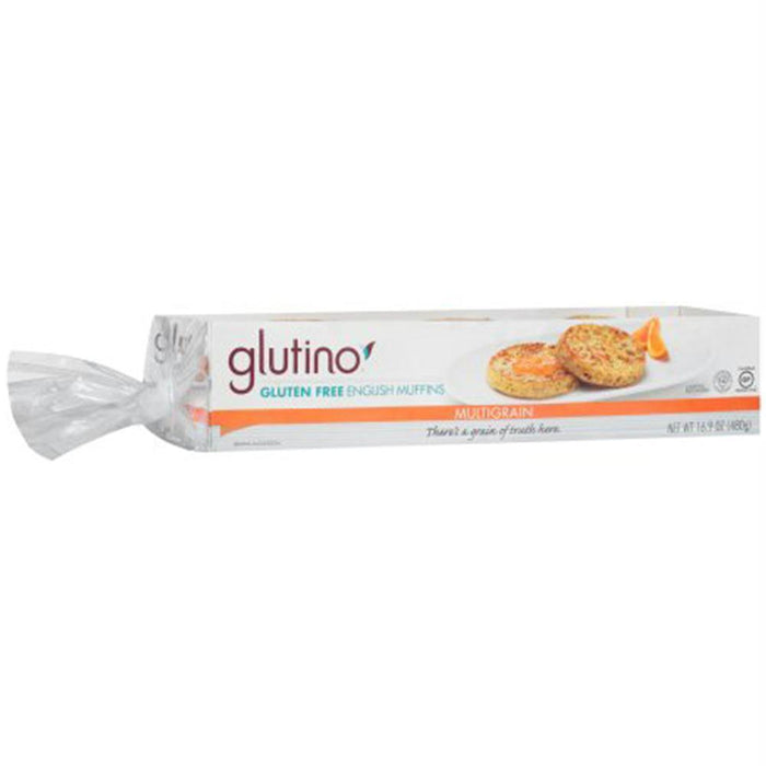 Glutino: Multigrain English Muffin, 16.9 Oz