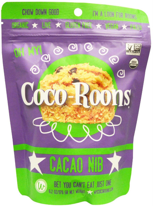 Wonderfully Raw: Coco-roons Cacao Nib, 6.2 Oz