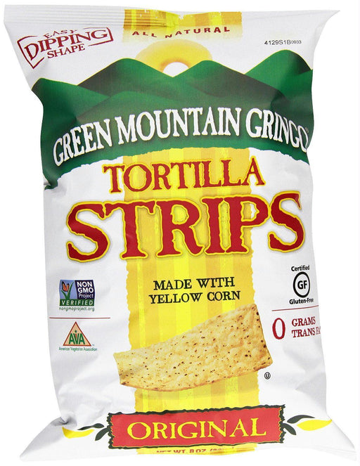 Green Mountain Gringo: Corn Tortilla Strips Original, 8 Oz