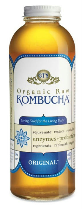 Gt's Enlightened Kombucha: Organic Raw Kombucha Original, 16 Oz