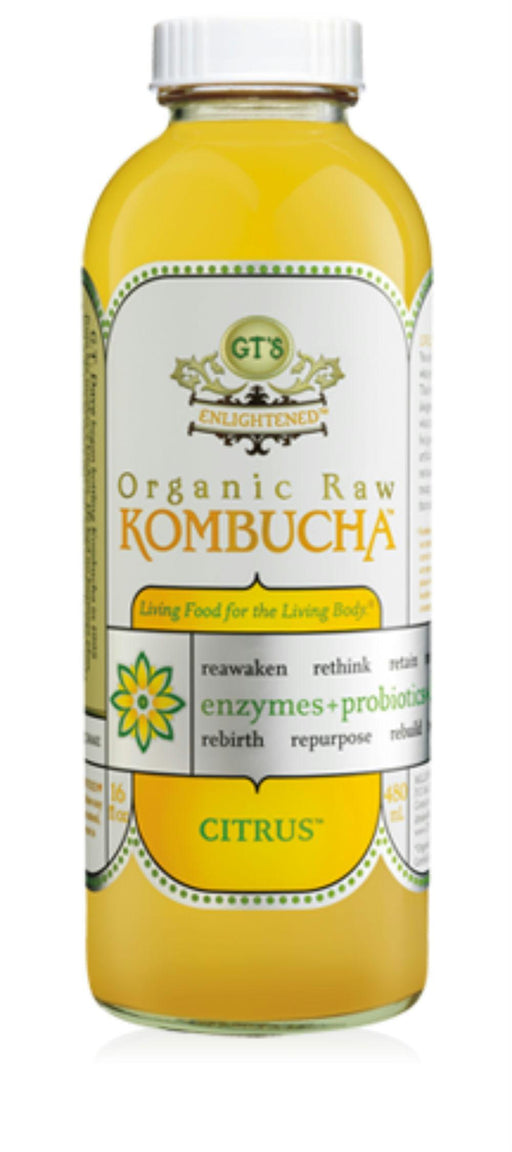 Gt's Enlightened Kombucha: Citrus Drink, 16 Oz