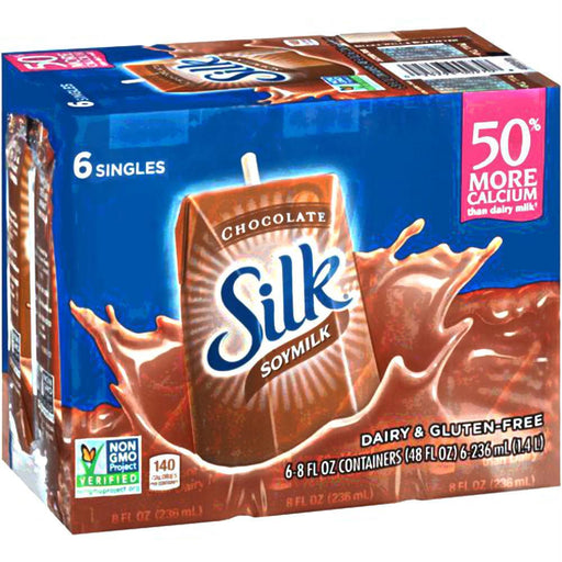 Silk: Chocolate Soymilk 6 Count, 48 Oz