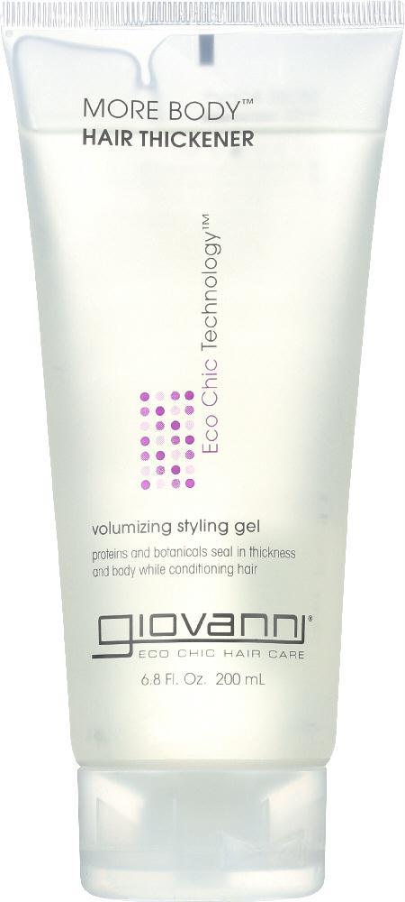 Giovanni Cosmetics: Volumizing Style Gel More Body Hair Gel, 6.8 Oz