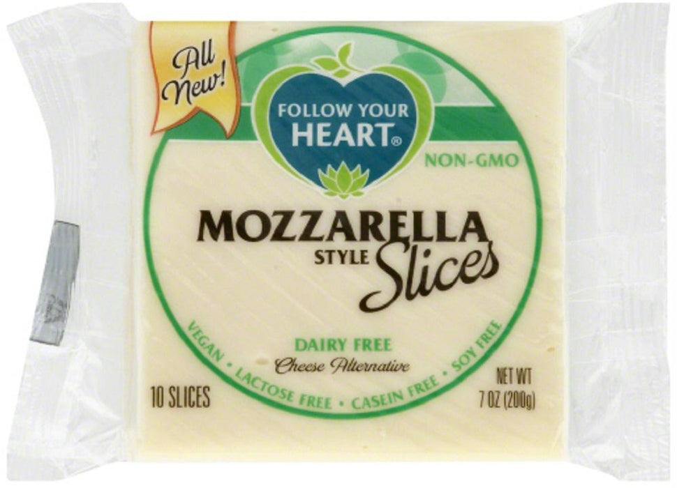 Follow Your Heart: Mozzarella Style Cheese Alternative Slices, 7 Oz