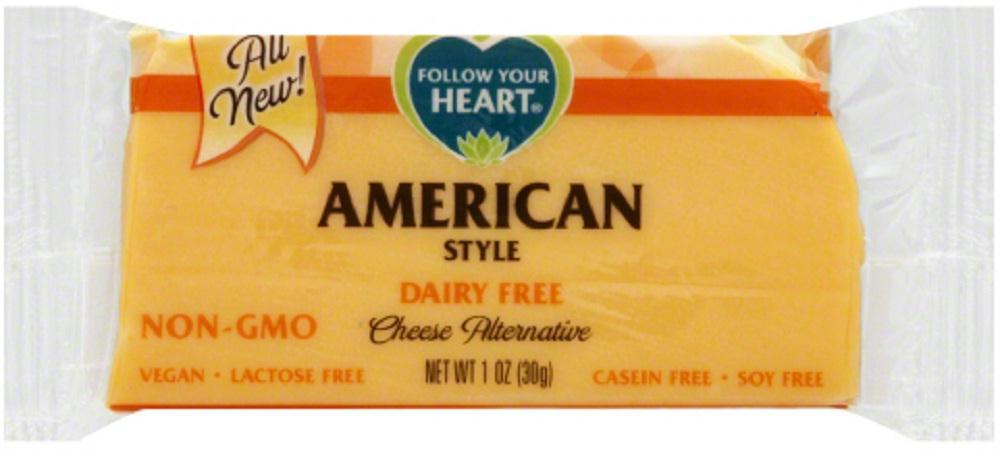 Follow Your Heart: American Style Cheese Alternative Portion, 1 Oz