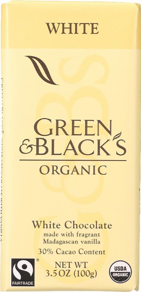 Green & Black's: Organic White Chocolate, 3.5 Oz