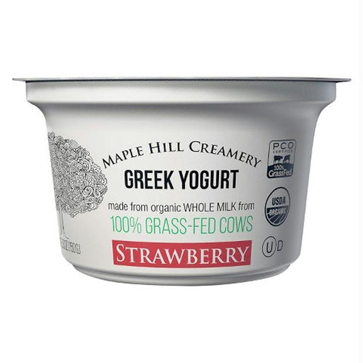 Maple Hill Creamery: Strawberry Greek Yogurt, 5.3 Oz