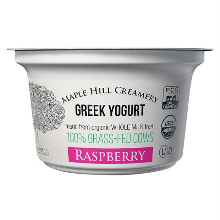 Maple Hill Creamery: Raspberry Greek Yogurt, 5.3 Oz