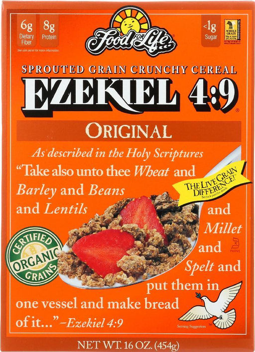 Food For Life: Ezekiel 4:9 Sprouted Grain Cereal Original, 16 Oz