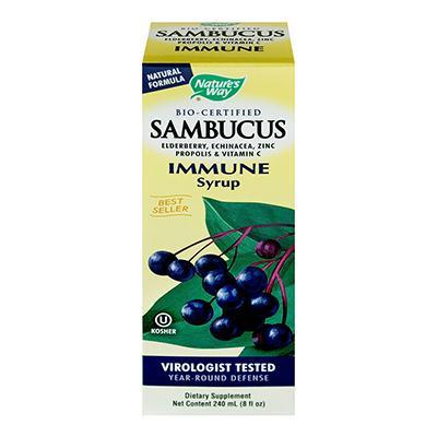 Natures Way: Sambucus Immune Elderberry Syrup, 8 Oz