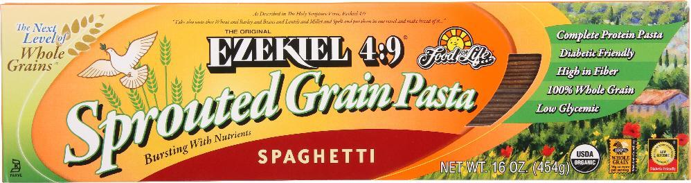 Food For Life: Ezekiel 4:9 Sprouted Whole Grain Pasta Spaghetti, 16 Oz