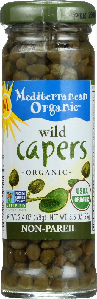 Mediterranean Organics: Wild Capers Non-pareil, 3.5 Oz