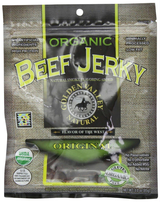 Golden Valley Natural: Organic Beef Jerky Original, 3 Oz