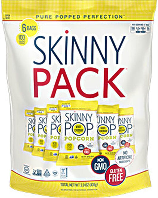 Skinny Pop: White Cheddar Popcorn 6 Count, 3.9 Oz