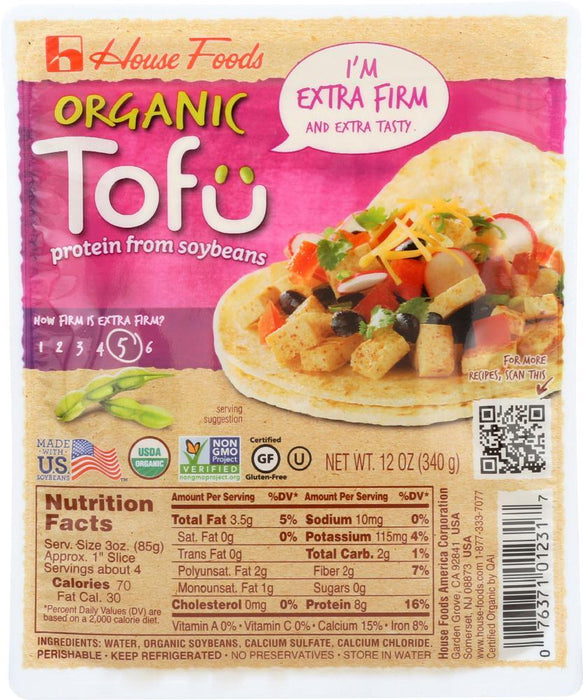 House Foods: Tofu Extra Firm Organic, 12 Oz