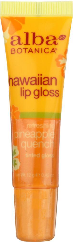 Alba Botanica: Lip Gloss Pineapple Quench, 0.42 Oz