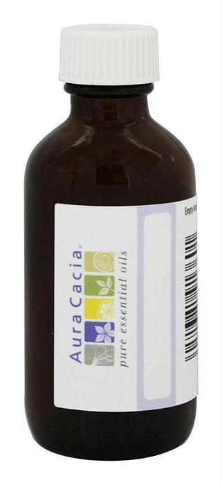 Aura Cacia: Amber Bottle With Writable Label, 2 Oz